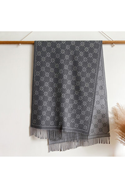 Choice GRAY Brands Jacquard Design Winter Two-Sided Scarf Cashmere Soft Warm ...
