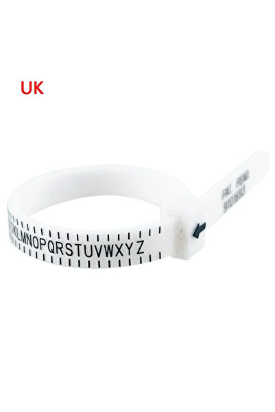 Choice1 White UK Sizer 1pc Ring Sizer Measure Plastic UK US EU JP HK Size Loo...