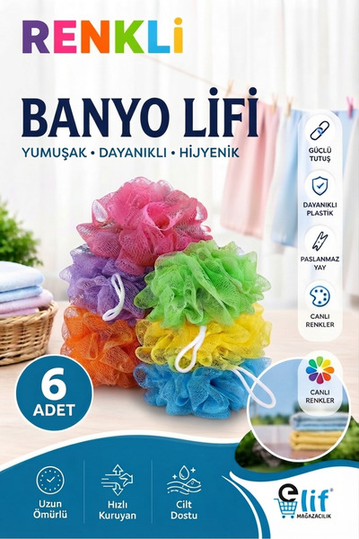 Banyo lifi 6 adet