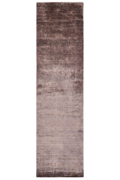 Naar Halı Nepal 3652 Kahverengi Modern El Dokuma Yolluk Bambu Halı 80x300