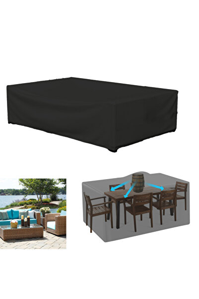 Choice 205x104x71cm black Terrace Patio Furniture Cover Waterproof 210d Furni...