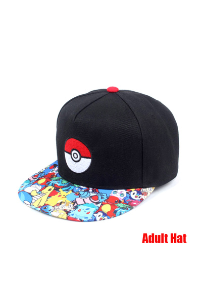 choice2 56-62cm Pokemon Baseball Cap Pikachu Hat Pokemon Cosplay Hip Hop Cap ...
