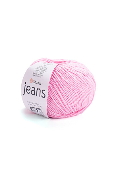 Yarnart Fir de tricotat manual pentru blugi 36 Roz Fir amigurumi Fir de punch...