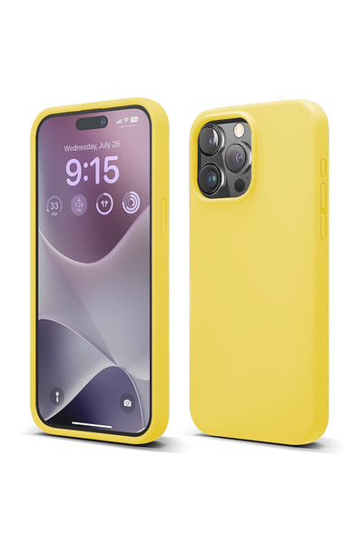 Casey Studios Silicone case iPhone 15 Pro Max, with microfiber, thin, protect...
