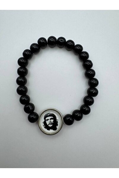 Herşey Nota Che Guevara Boncuklu Bileklik – Siyah Unisex Özel Tasarım
