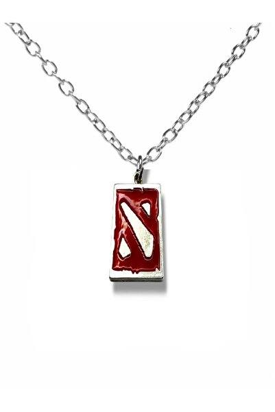 Herşey Nota Dota Game Logo Figured Unisex Necklace – 60 cm Zamak Plated Gamer...