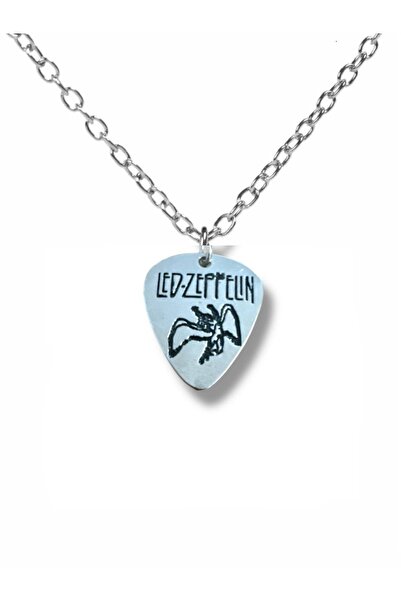 Herşey Nota Led Zeppelin Efsanevi Rock Grubu Pena Şeklinde Çift Taraflı Rock ...