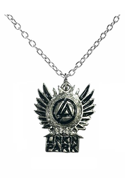 Herşey Nota Linkin Park Band Necklace – with 60 cm Silver Chain, Metal Music ...