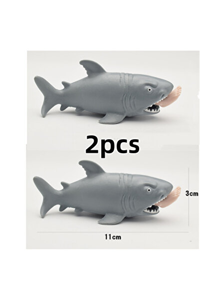 Choice 2pcs 2pcs Man eating Shark Squeezing Fun Toys Terrifying Animal Mischi...