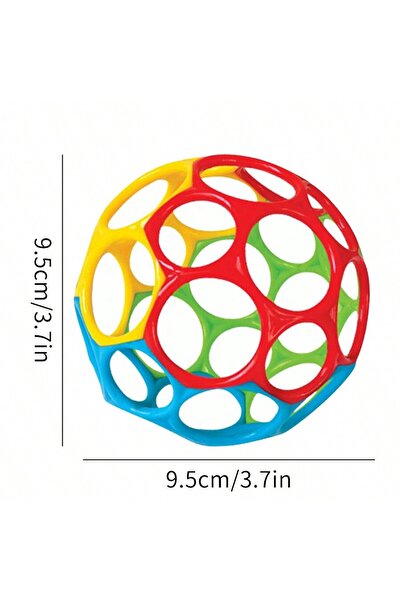 Choice 9.5 without bell 6-in-1 BPA-Free Baby Sensory Rattle Ball - Soft Textu...