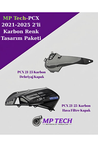 MP Tech PCX 2021-2024 2'li Karbon Renk Tasarım Paketi