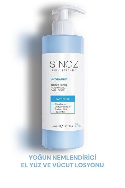 SİNOZ Hydrapro Yoğun Nemlendirici El Yüz ve Vücut Losyonu 400 ml