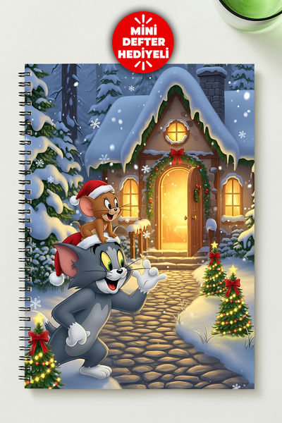 BLACKONECLASS Tom&Jerry A5 Metal Spiral Unlined Cardboard Cover Tom&Jerry Not...