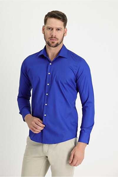 Kiğılı Long Sleeve Non Iron Regular Fit Cotton Shirt