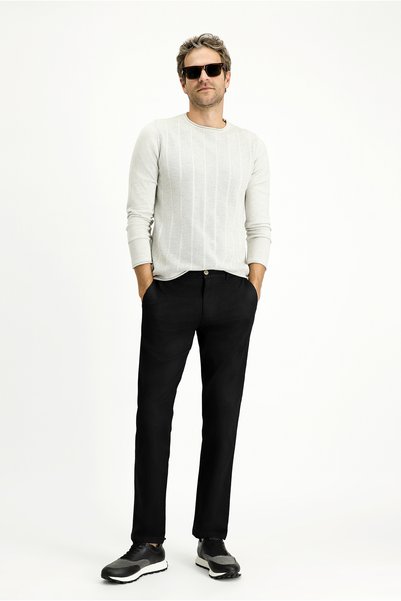 Kiğılı Regular Fit Standard Cut Lycra Canvas / Chino Trousers