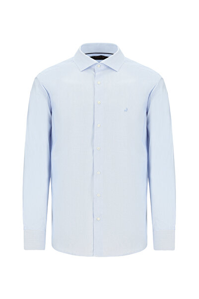 Abdullah Kiğılı Long Sleeve Regular Fit Patterned Cotton Shirt