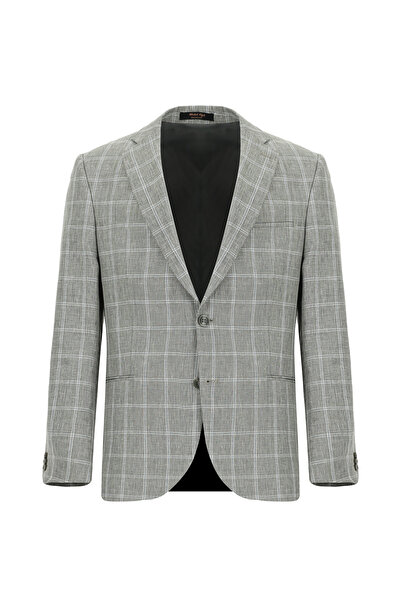 Abdullah Kiğılı 6 Drop Regular Fit Standard Cut Wool Plaid Jacket