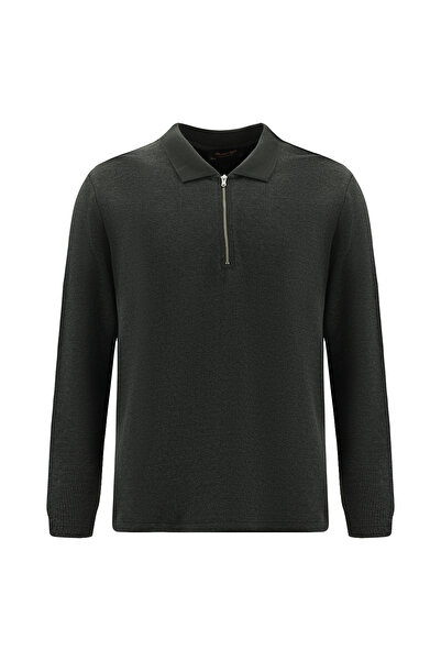 Abdullah Kiğılı A.K Polo Yk Ferm.Pam/Yün Sweatshirt - 8683841926177