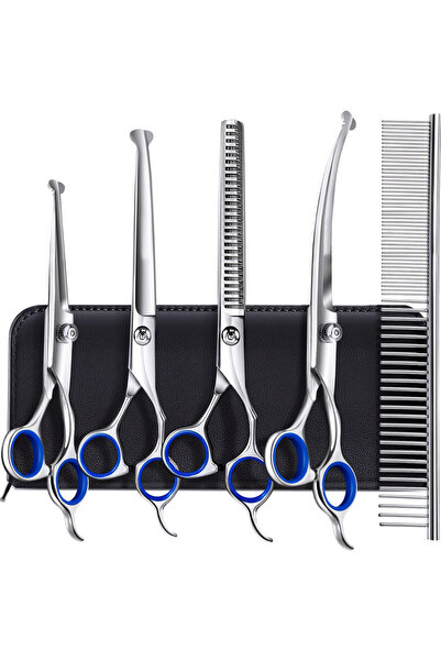 Choice [6-in-1 Pet Scissors] 6-in-1 Stainless Steel Dog Grooming Scissors | P...