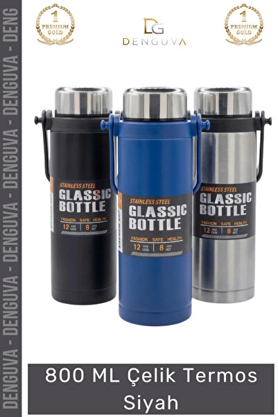 Denguva # Thermos Stainless Vacuum Leak-Proof Matte Heat Preserving Camping D...