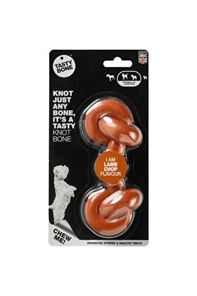 Tastybone Nylon Knotted Bone, Lamb Chop Flavor