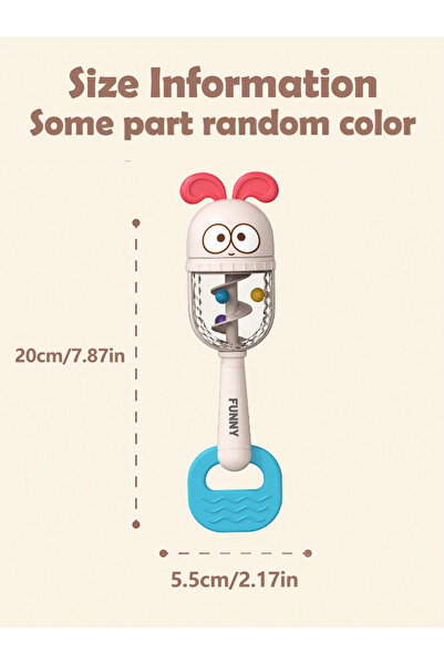 Choice 1pcs Baby Rattle Toys Teether Hand Bells Mobile Infant Stop Weep Tear ...