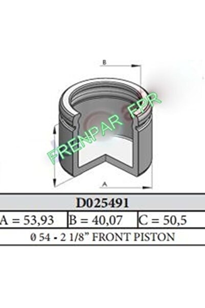 FPR Fren Kaliper Pistonu Ön Dacia, Opel, Renault, Fiat, Ford