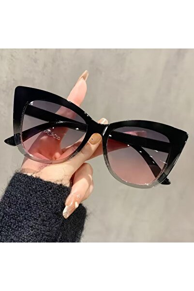 Choice C2 1Pc Retro Fashion Large-Frame Cat-Eye Sunglasses, Comfortable to We...