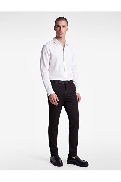 Koton Regular Fit Cotton Long Sleeve Classic Collar Shirt