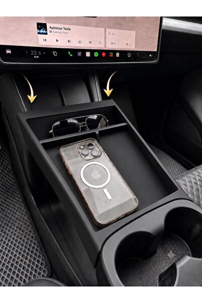 Moonrider Tesla Model Y Juniper Standart Orta Konsol Organizer yüksek dayanık...