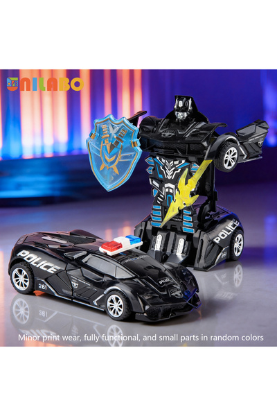 Choice10 Silver Transformable Robot Sports Car Toys, No Batteries, Educationa...