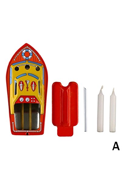 Choice A 2025 Hot Vintage Retro STEAM BOAT Tin Toys Candles Powered Put Put S...