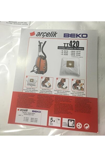 Uyumlu Süpürge Bez Torba Seti, Temizlik İçin Güçlü ve Dayanıklı