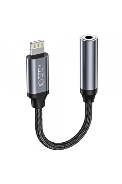 Tech-Protect Adaptor Audio Lightning - 3.5mm Ultraboost, Negru