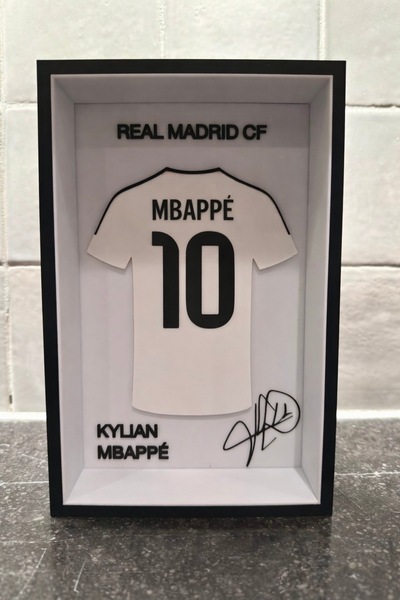 NorthEdge3D Kylian Mbappe (10) | REAL MADRİD FC | Futbol Forma Tablo | Masa D...