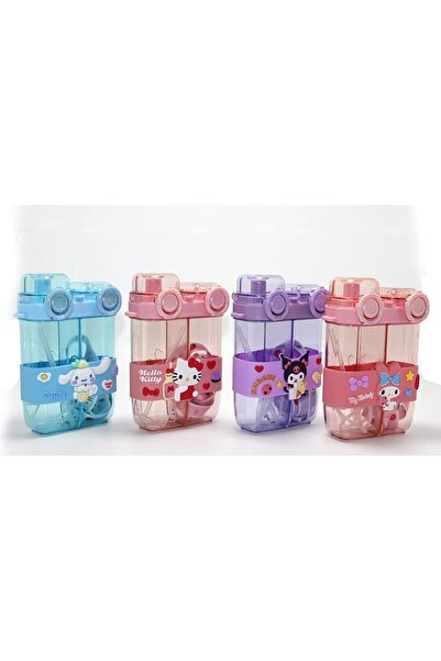 ALVERA COLLECTION My Melody Double Compartment Water Bottle with Straw &amp; ...