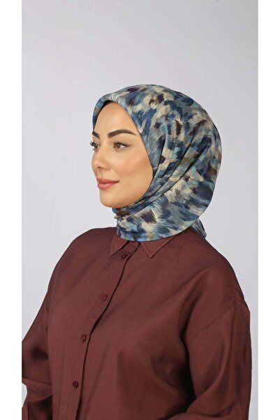 locella Soft Pamuk Eşarp Mavi