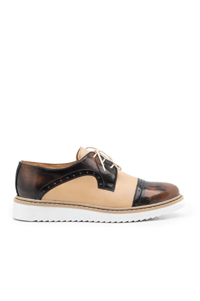 UrbanShoes Pantofi casual dama din piele naturala,Leofex - 399-1 taupe-maro box