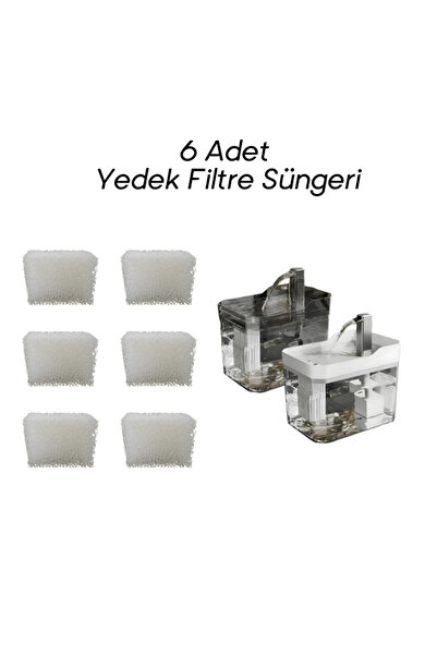 Kediler ve Köpekler için Su Çeşmesi Yedek Filtre Süngeri