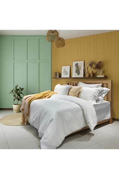 Sarev Σετ Παπλωματοθήκης Mood Comfort Sole Διπλό 4Y D K, Κίτρινο