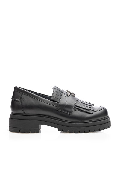 UrbanShoes Pantofi casual damă din piele naturală, Leofex - 405 Negru Box
