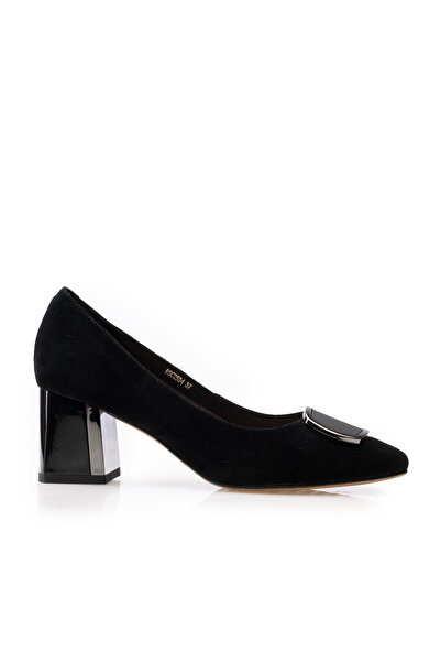 UrbanShoes Pantofi eleganți damă din piele naturală - 900 Negru Velur