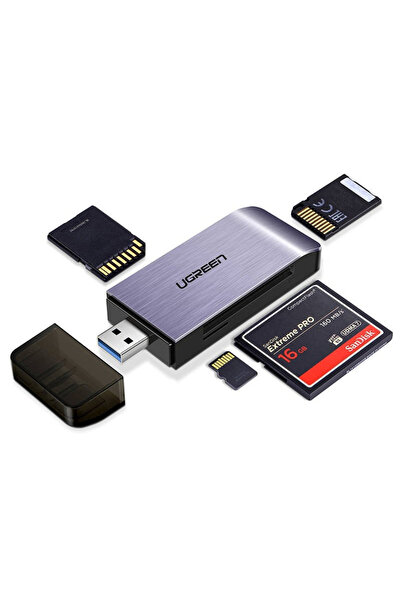 Ugreen Αναγνώστης Καρτών CM180 (50541) - USB για κάρτες SD/TF/CF/MS, Plug&Pla...