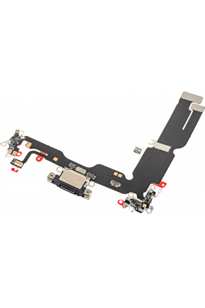 Aftermarket Конектор за зареждане - Микрофон Apple iPhone 15 Plus, Черен