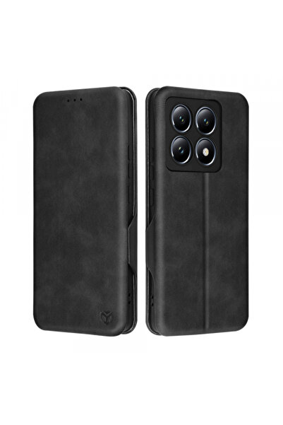 Stef's Cat Husa pentru Xiaomi 14 Pro, Stef's Cat, Safe Wallet Plus, Neagra