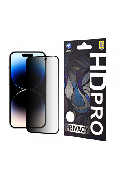 Lito Προστατευτικό Οθόνης Privacy HD Pro για Apple iPhone 14 Pro, Σκληρυμένο ...