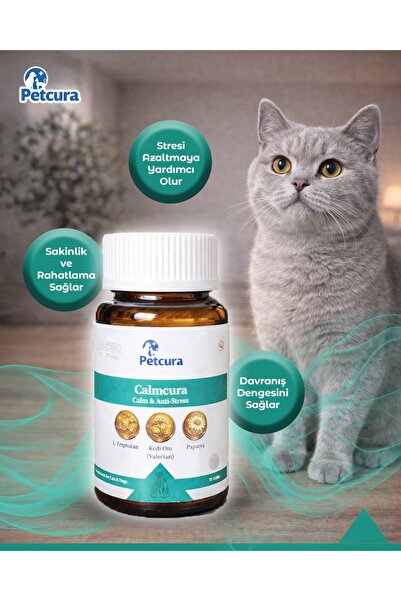 PETCURA Calmcura Tablet Kedi (Stres ve Sakinleştirici)