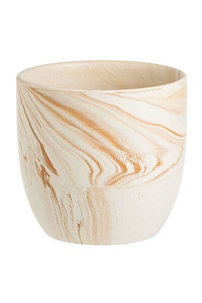 Zâna Casei Μάσκα Κεραμικής Γλάστρας σε Γλάστρα Καραμέλας με Σχέδιο Ø17.5x16cm...