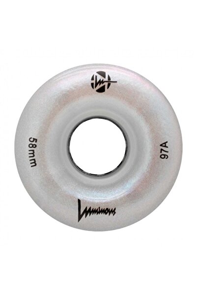 LUMINOUS 58MM/97A ΤΡΟΧΟΙ LED - ΛΕΥΚΟ ΜΑΡΓΑΡΙΤΑΡΙ (4 ΤΕΜ.)