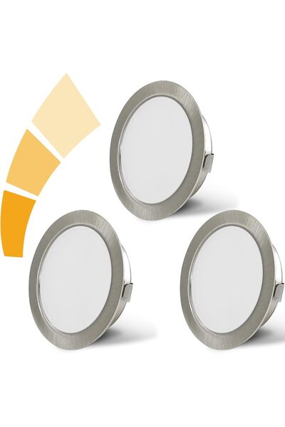KYOTECH Σετ 3 Φωτιστικών LED για Ντουλάπια, Ρυθμιζόμενης Έντασης, 230V, 4W, I...